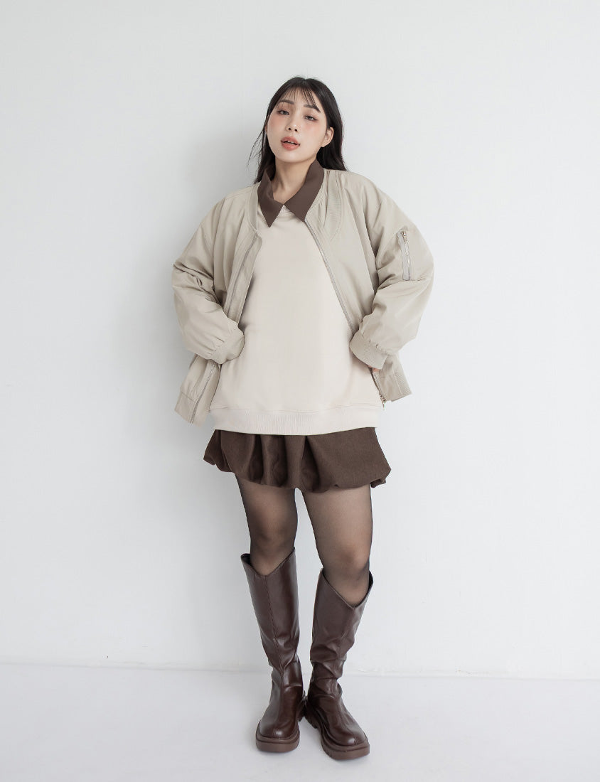 Matching Embroidered Plus Size Oversized Sweatshirt (UNISEX)