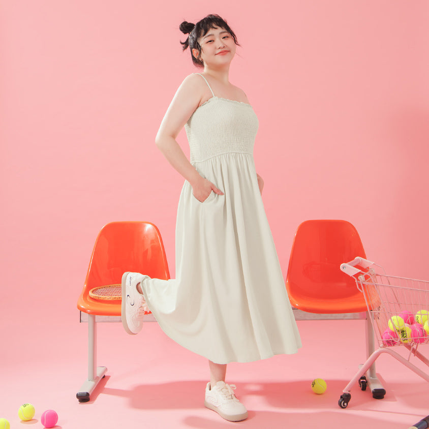 Versatile Adjustable Strap Plus Size Maxi Dress