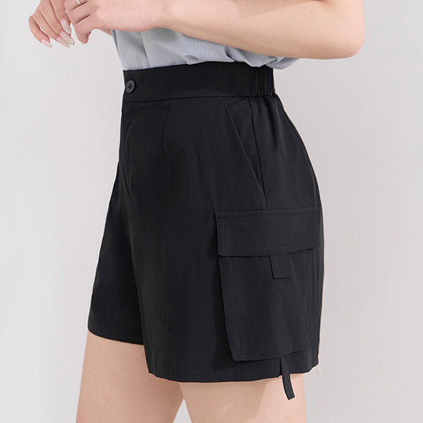Instant Cooling UV-Protection Stitch Plus Size Utility Shorts