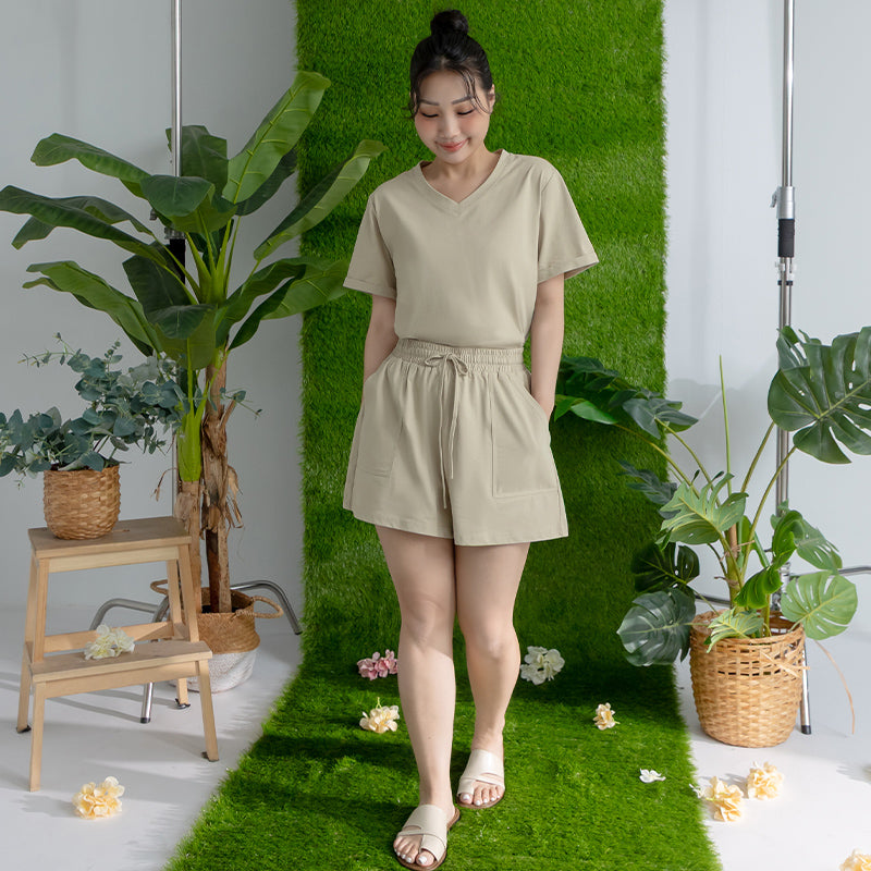 Instant Icy Cooling Sorona Drawstring Plus Size Shorts