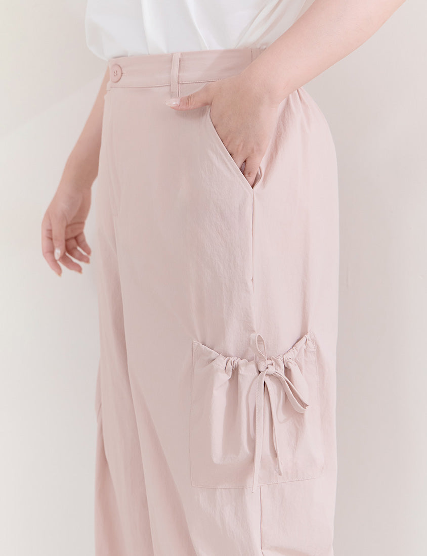 Instant Cooling UV-Protection Tie-Waist Plus Size Utility Pants