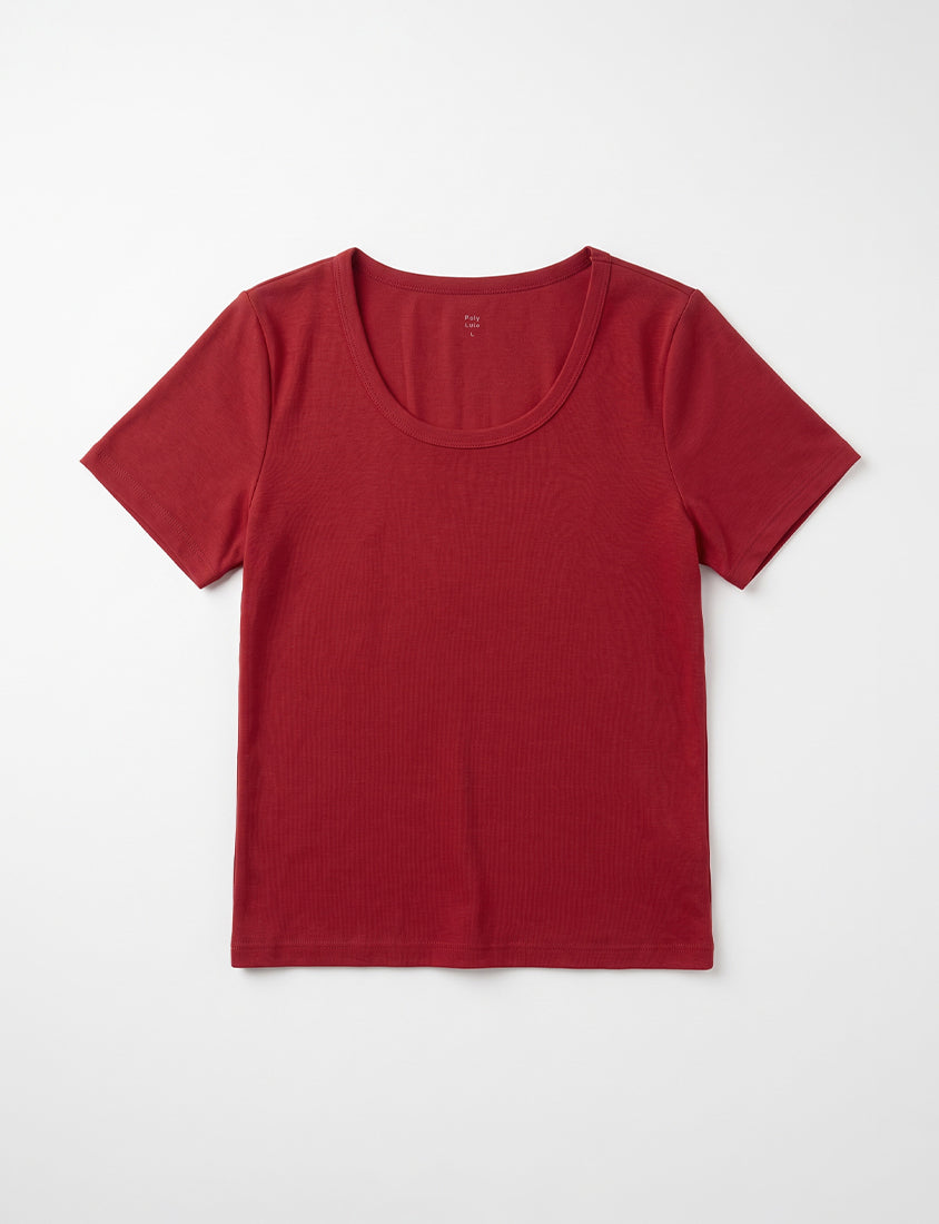 Upgraded 2.0! U-Neck Plus Size Slim Tee