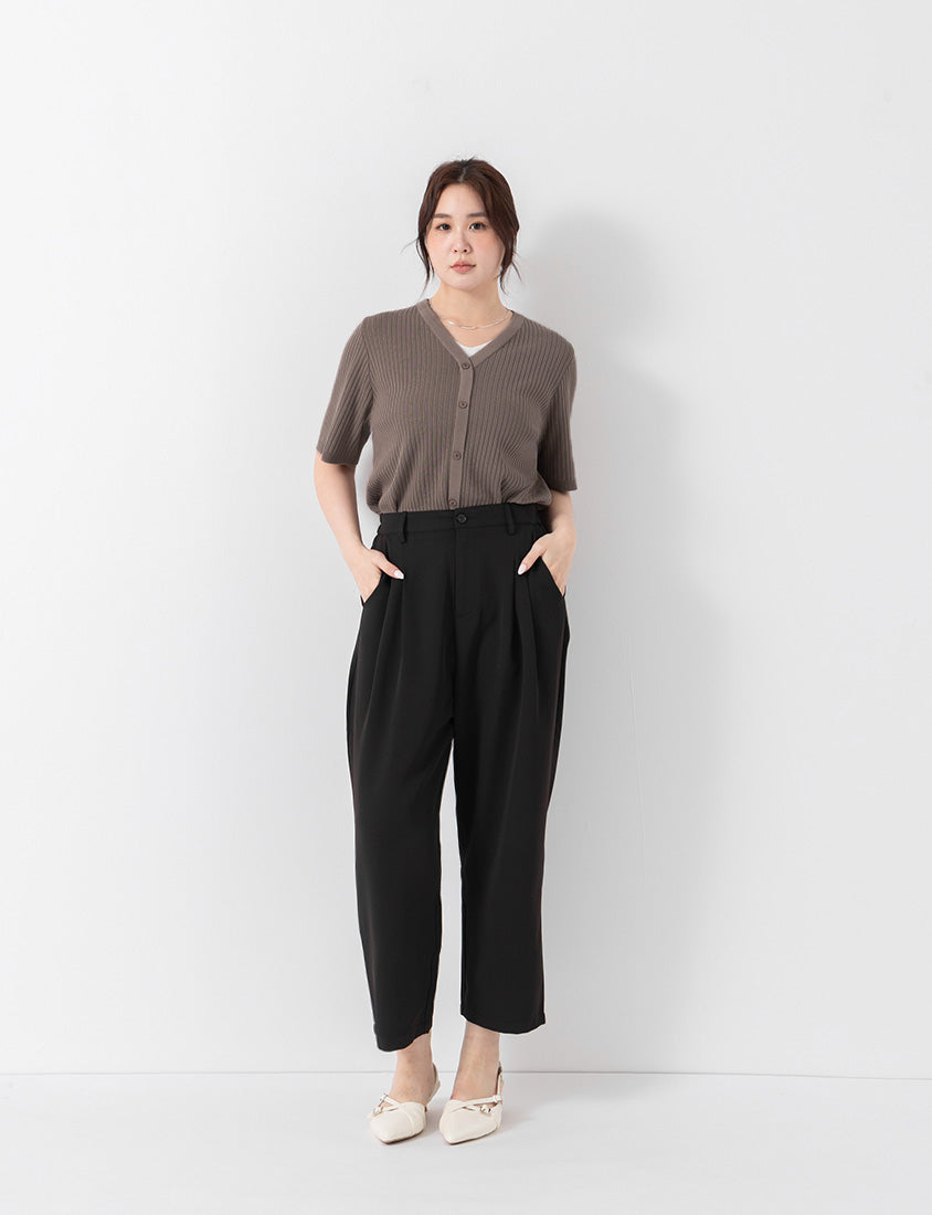 MISS. Cool Touch Wrinkle-Resistant Tailored Cropped Suit Plus Size Pants