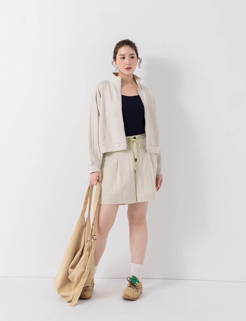 Boyish Style Drawstring Plus Size Shorts