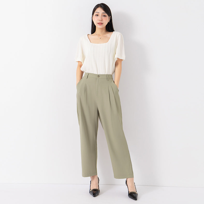 MISS. Cool Touch Wrinkle-Resistant Tailored Cropped Suit Plus Size Pants