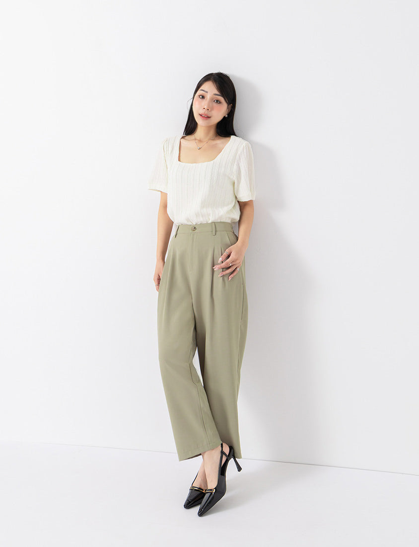 MISS. Cool Touch Wrinkle-Resistant Tailored Cropped Suit Plus Size Pants