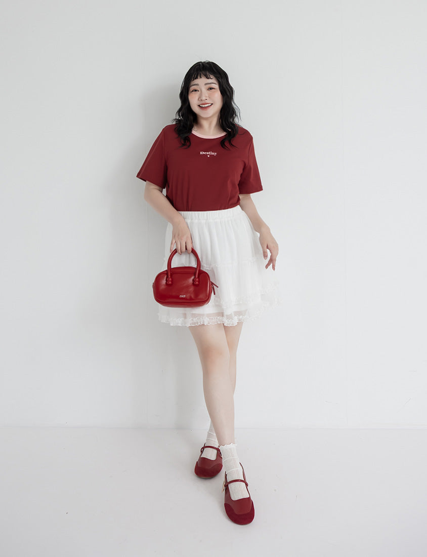Instant Cooling Flocked Oversized Plus Size Tee