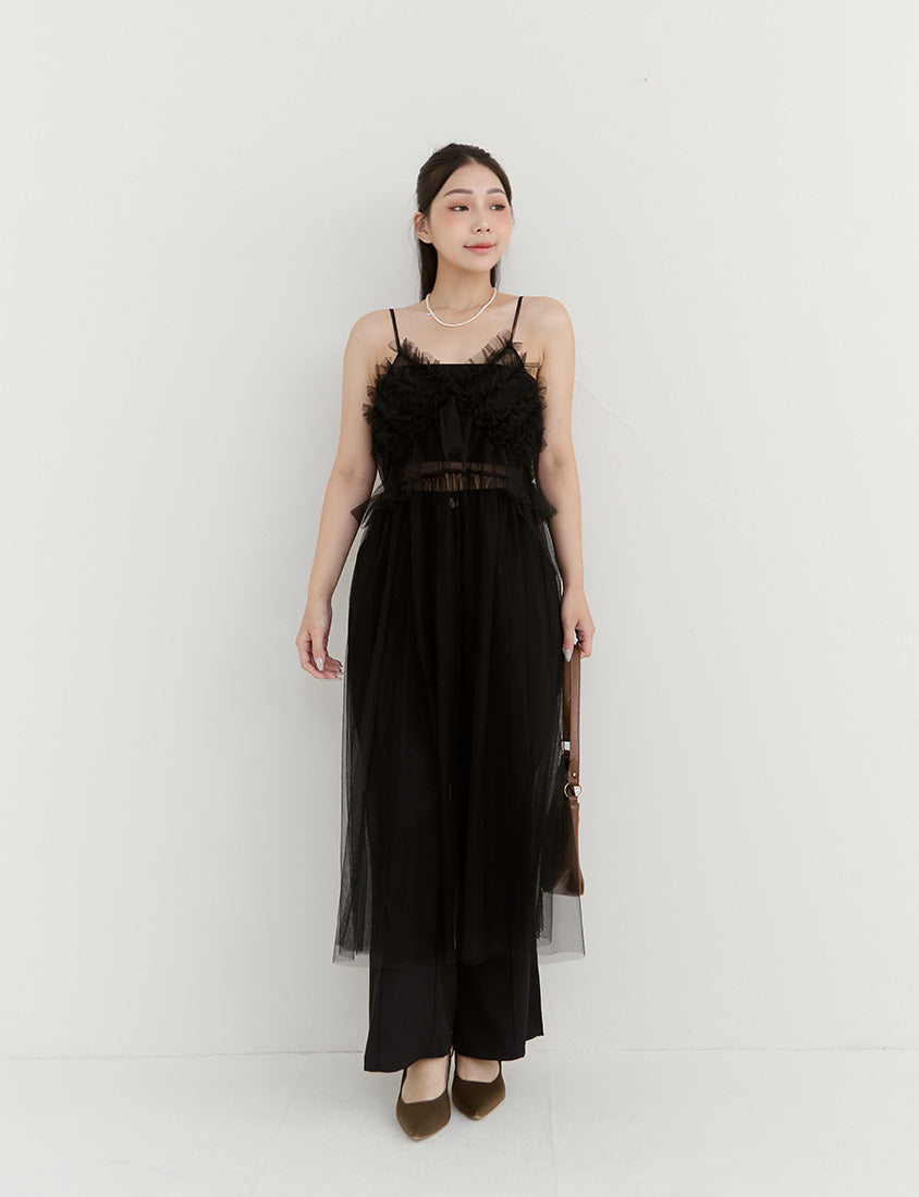 MISS. Japanese Style Adjustable Layered Plus Size Long Vest