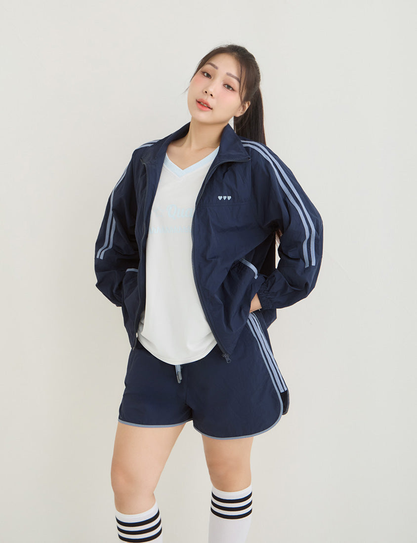 Instant Icy Cooling Contrast Plus Size Sport Shorts