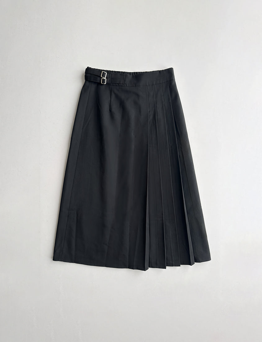 MISS. Tailored Pleated Suit Plus Size Maxi Skirt