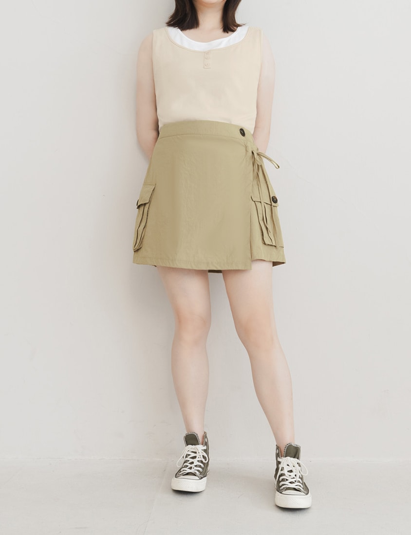 Versatile Faux Two Piece Button Front Plus Size Vest