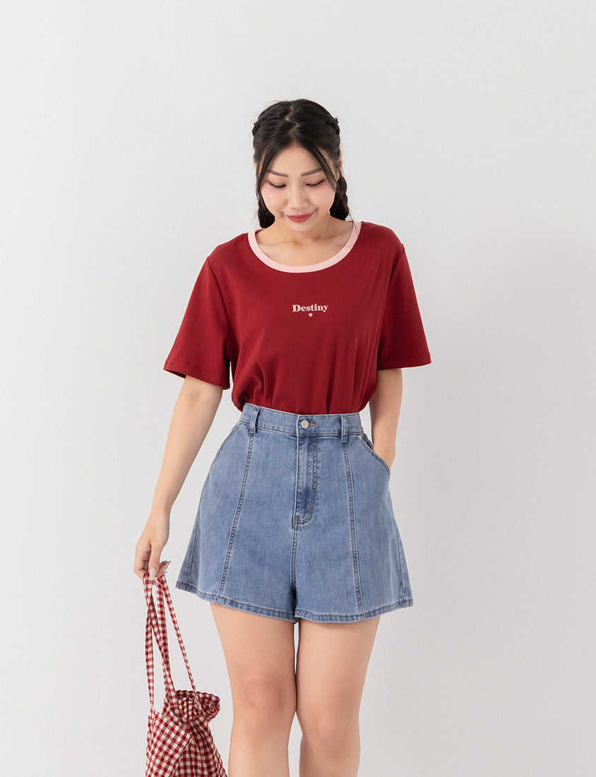 Pear-Shaped Friendly! Perfect Fit Slim Fit A-Line Plus Size Denim Shorts