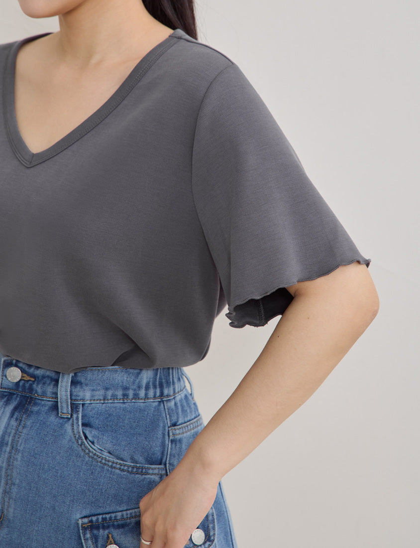 Instant Cool Cloud Cotton V-Neck Plus Size Tee