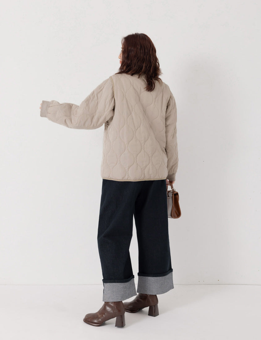 Japanese Style Water-Repellent 2-Way Padded Plus Size Coat