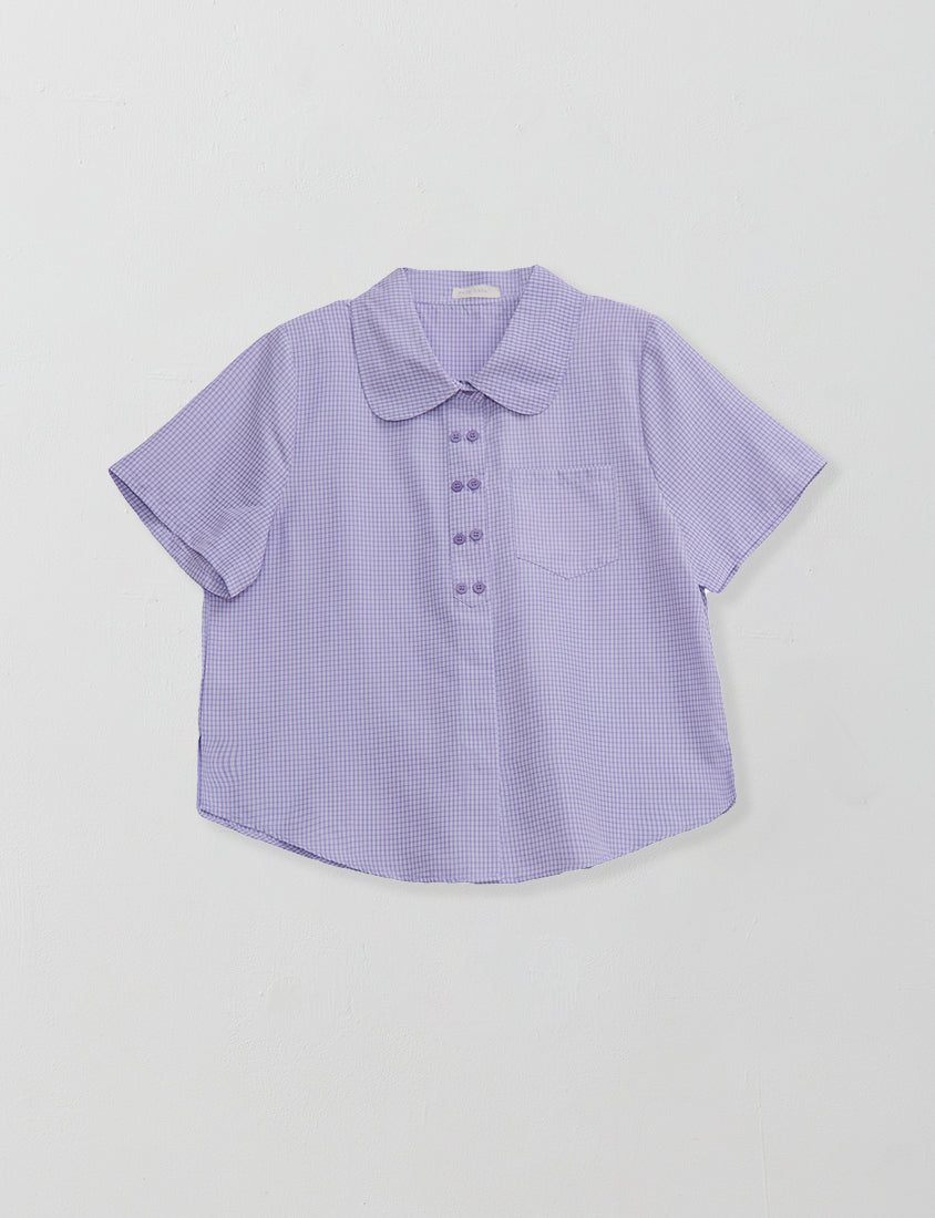 Japanese Style Double-Breasted Plaid Plus Size Shirt