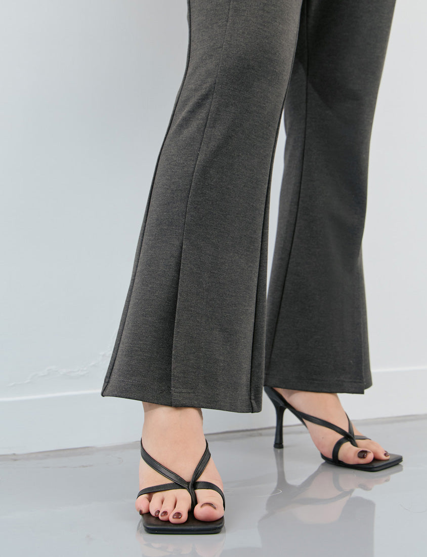 MISS. Standard Perfect Fit Slit Plus Size Flare Tailored Pants
