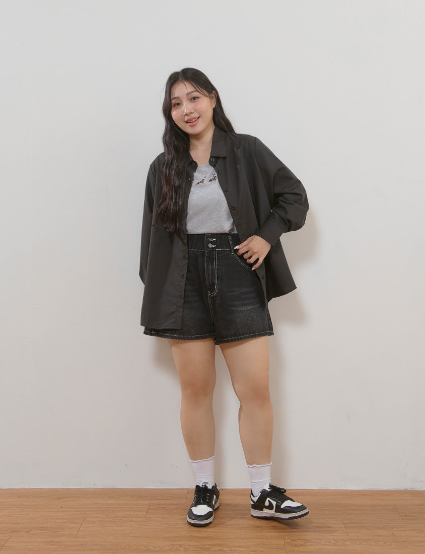 Icy Cooling Minimal Sun Protection Plus Size Shirt