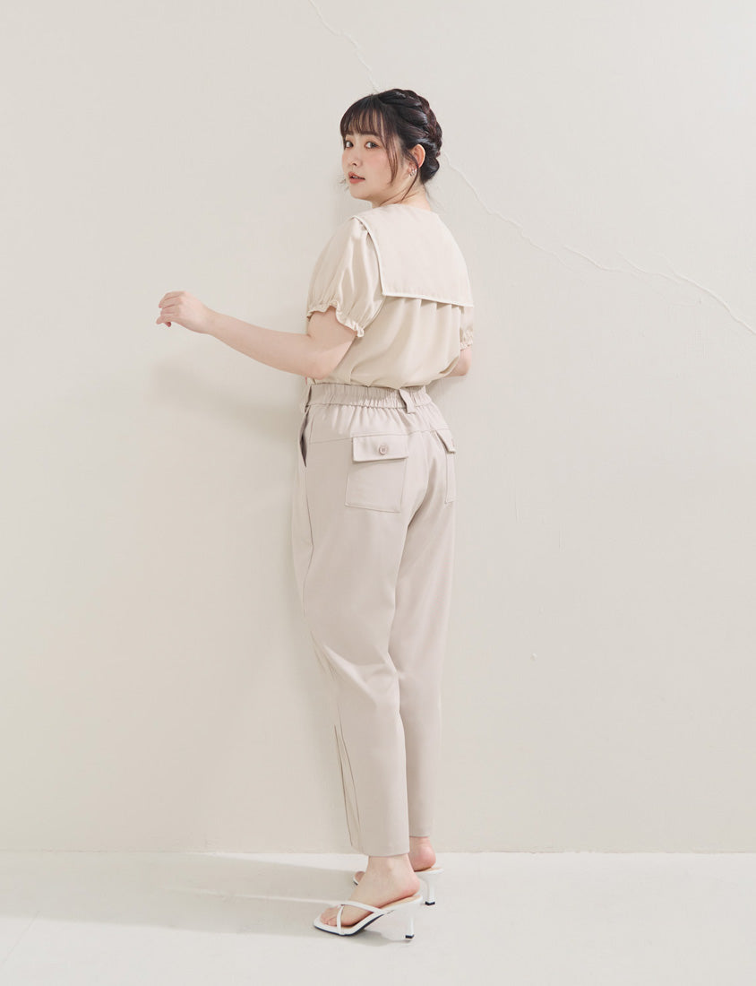 MISS. Clean Stitch Plus Size Tailored Trousers