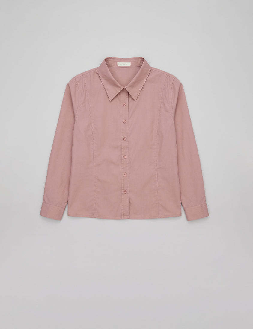 Apple-Shaped Friendly! Perfect Fit Seamed Versatile Plus Size Shirt