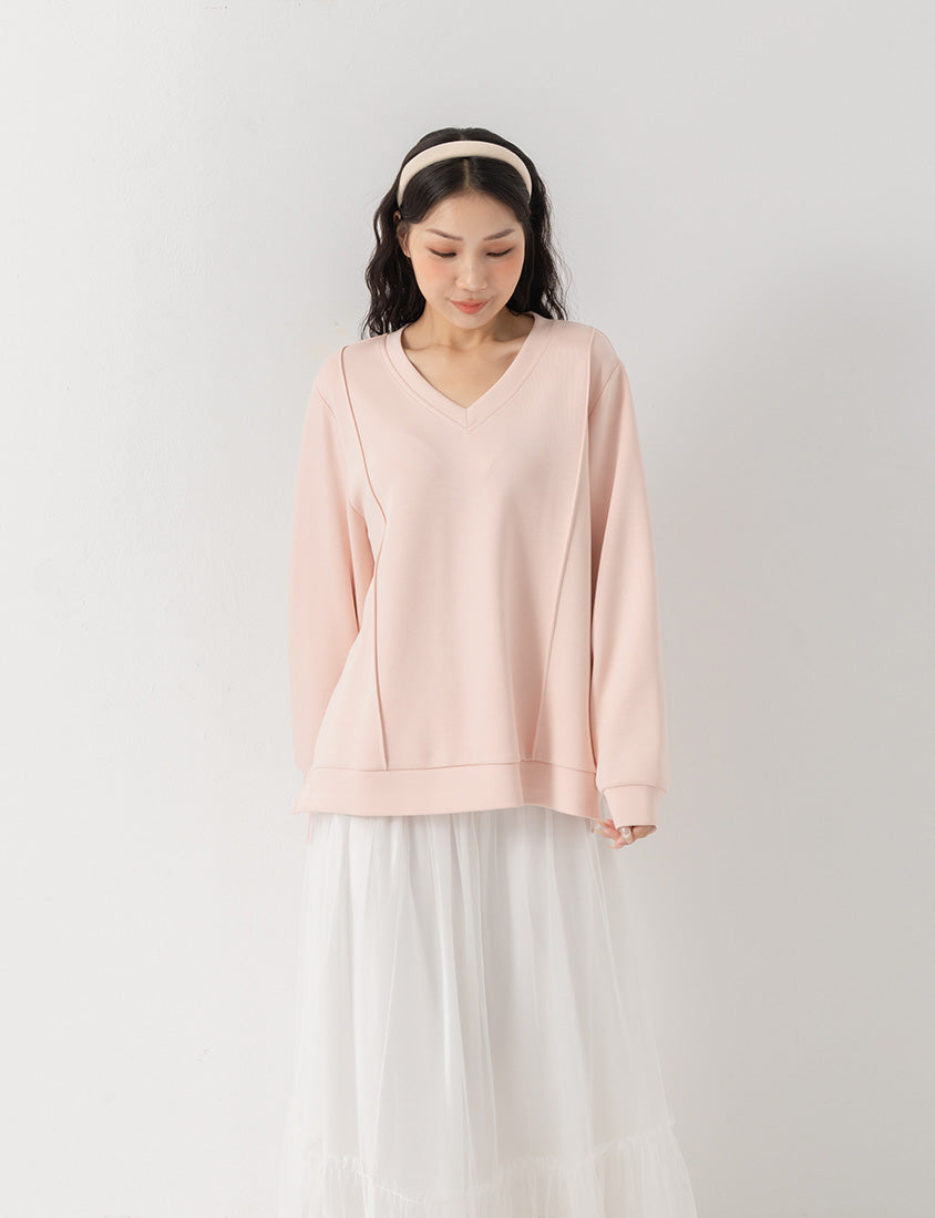 Pear-Shaped Friendly! Perfect Fit Seamed Yogurt Touch Plus Size Sweater
