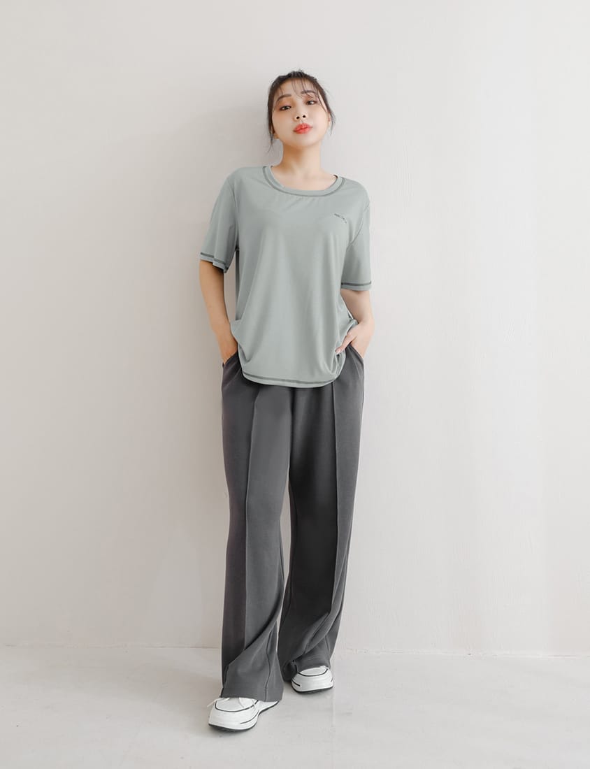 COOL PRO+ Color-Block Plus Size Print Tee