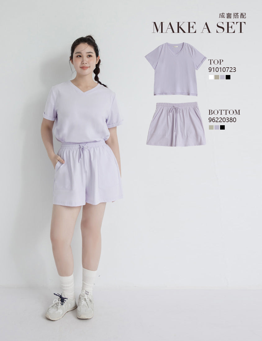 Instant Icy Cooling Sorona Drawstring Plus Size Shorts