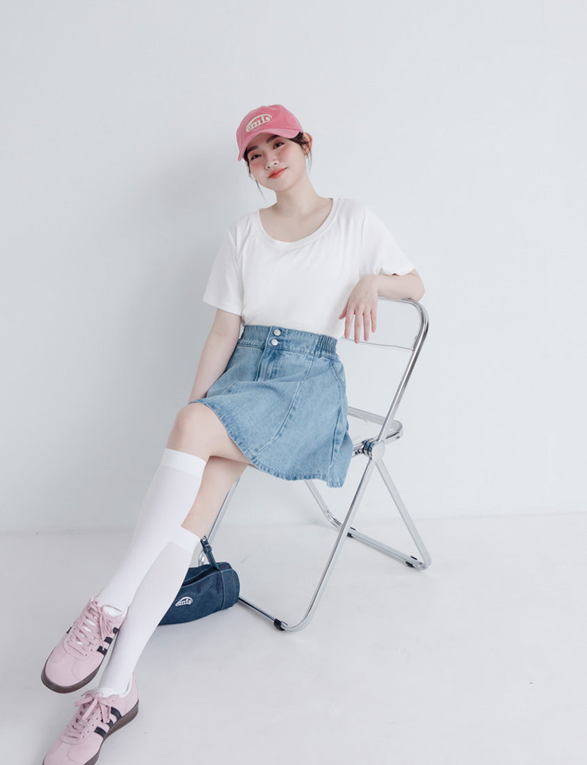 Silky Cool Liquid Touch Cotton Short Sleeve Plus Size Tee