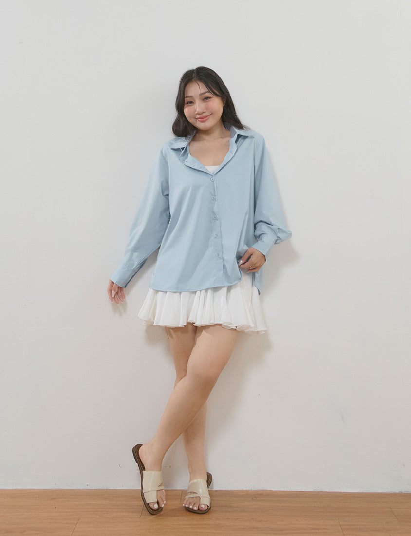 Icy Cooling Minimal Sun Protection Plus Size Shirt