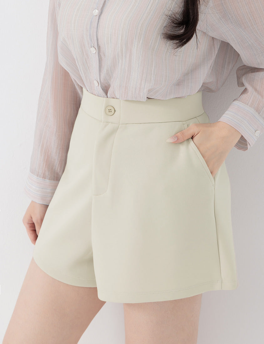 Standard Perfect Fit Structured Cloud Cotton Plus Size Shorts