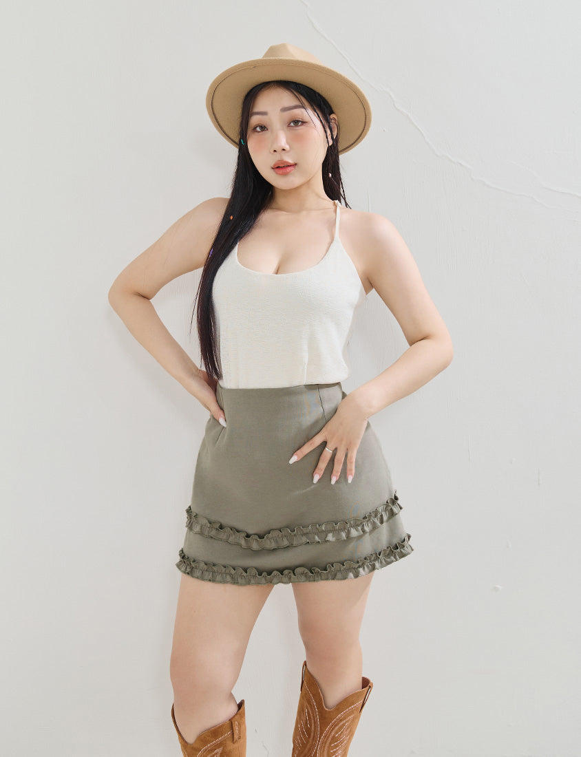 MUA! Textured Cross-Back Knit Plus Size Tank Top