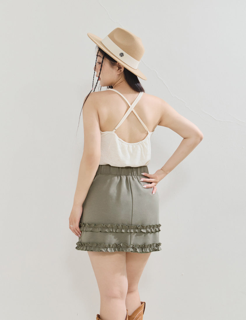 MUA! Textured Cross-Back Knit Plus Size Tank Top