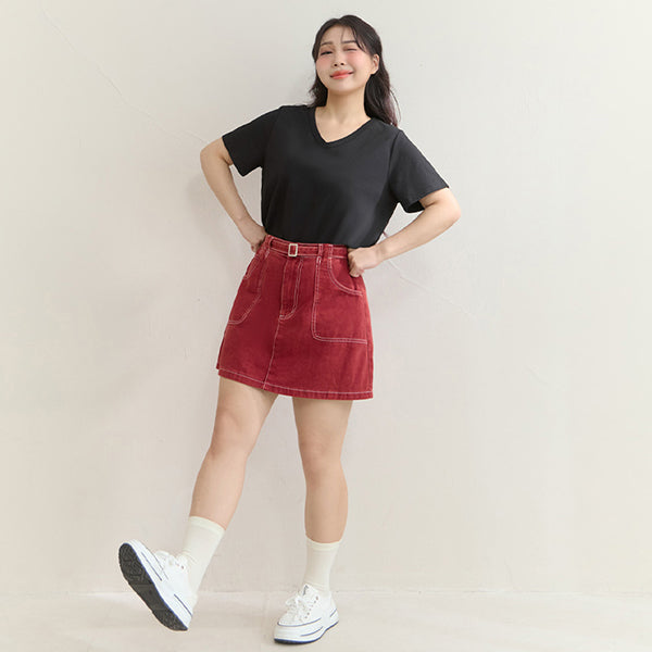 Upgraded 2.0! V-Neck Plus Size Slim Tee