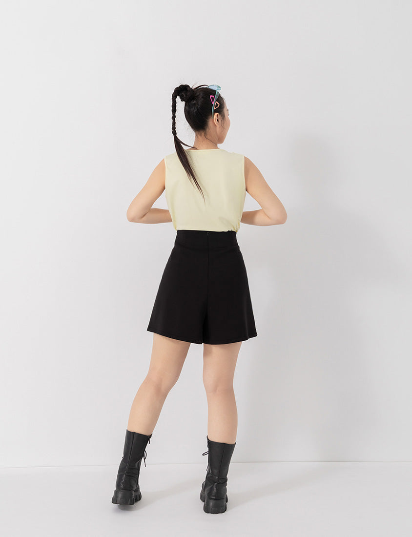 Cloud Cotton A-line Slit Plus Size Skort