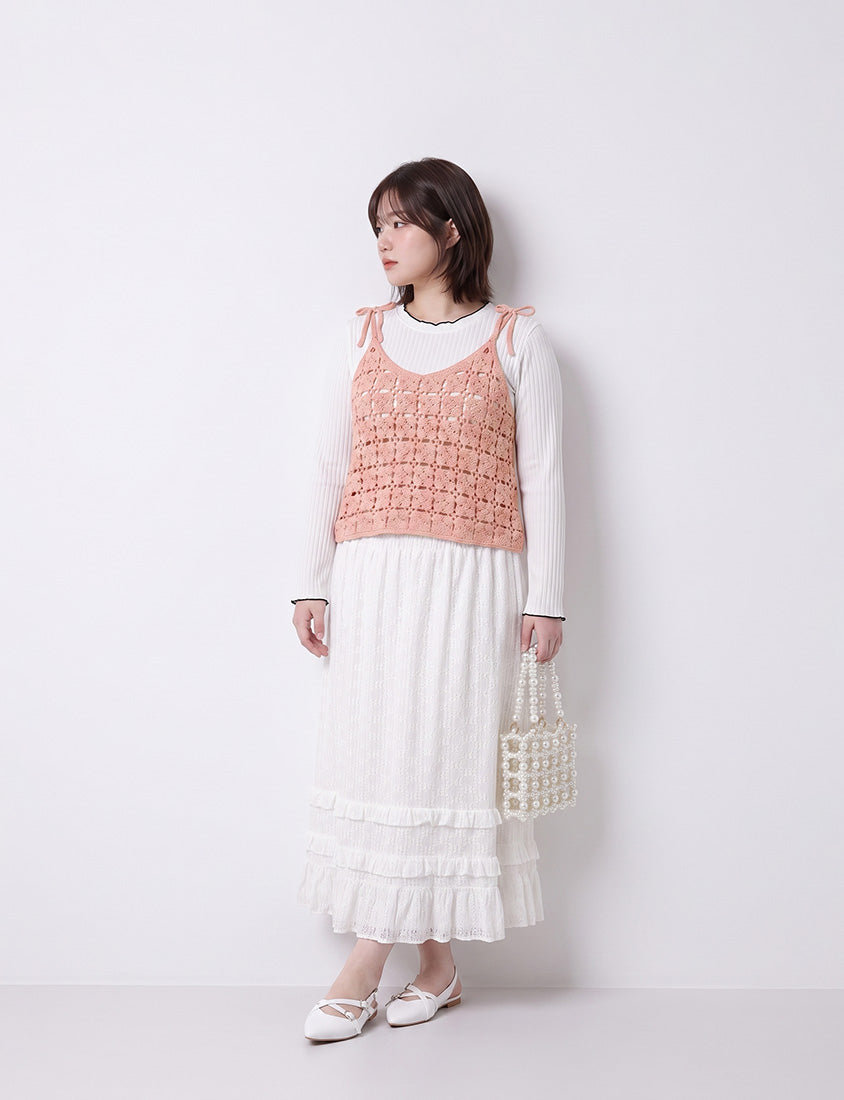 Japanese-Inspired Crochet Grid Plus Size Vest