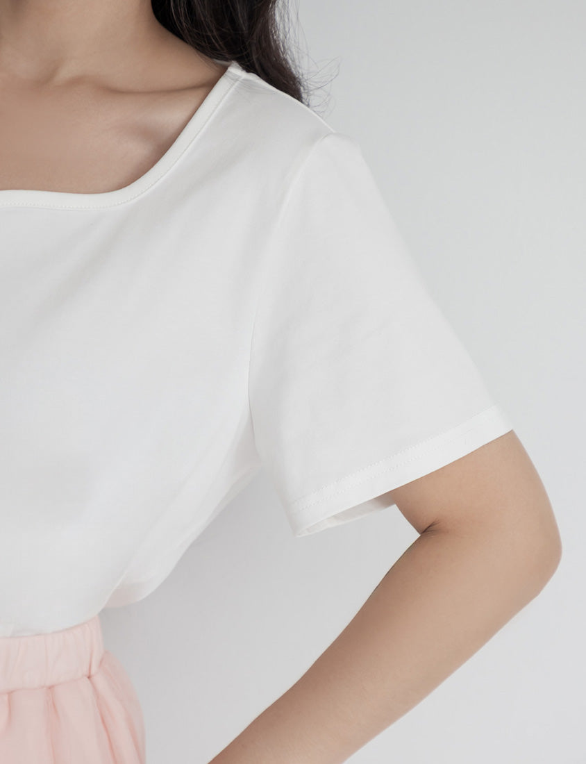 Upgraded 2.0! Sweetheart Neckline Plus Size Slim Tee