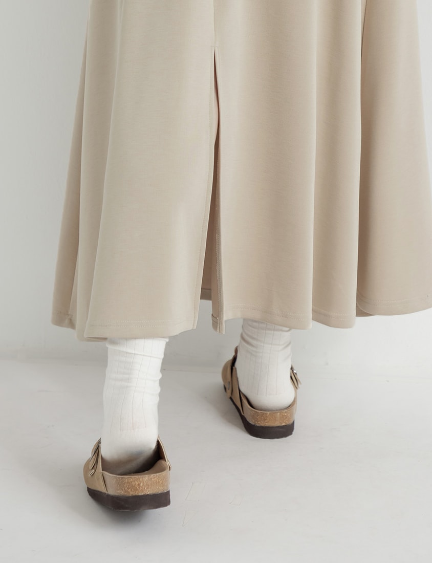 Instant Icy Cooling Cloud Cotton High Waist A-Line Plus Size Maxi Skirt