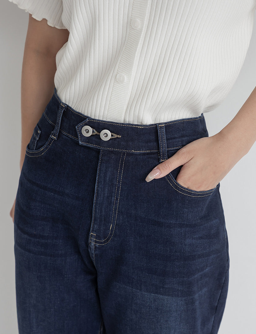 Zero Restriction Cloud Denim Plus Size Cropped Jeans (Short)
