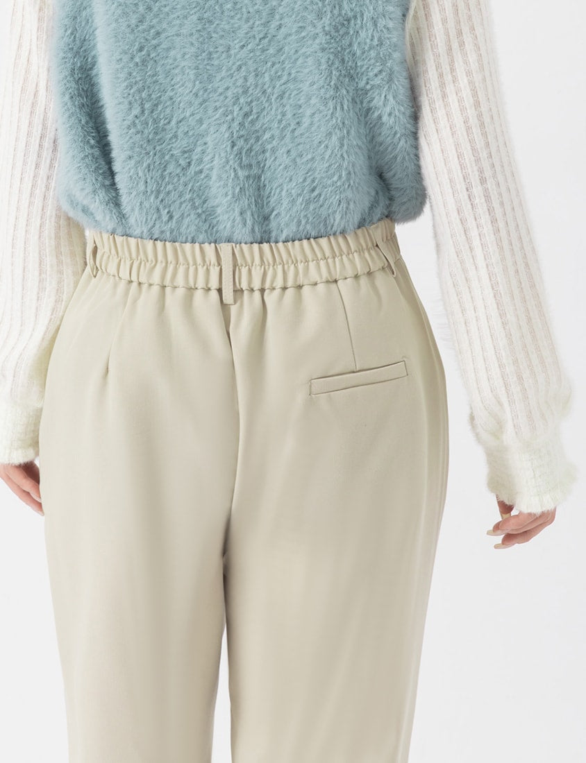 MISS. Boyfriend Style Cropped Cuffed Plus Size Tailored Pants