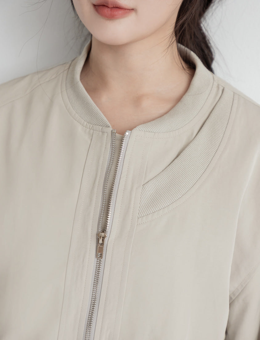 Matching Moments Asymmetric Plus Size Oversized Bomber Jacket (Unisex)