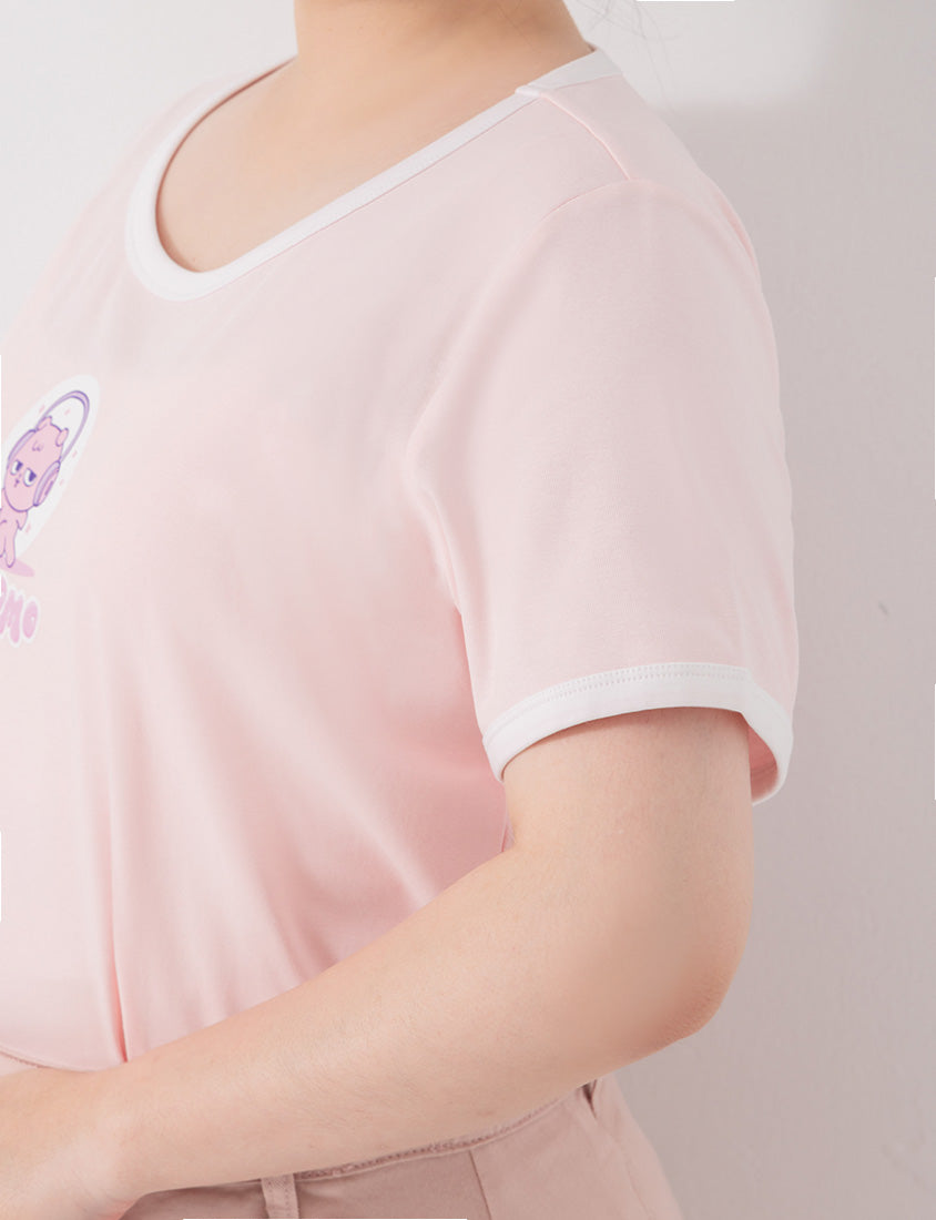 Poly Lulu x UGLY MEWS Collab Cute Cat Tee