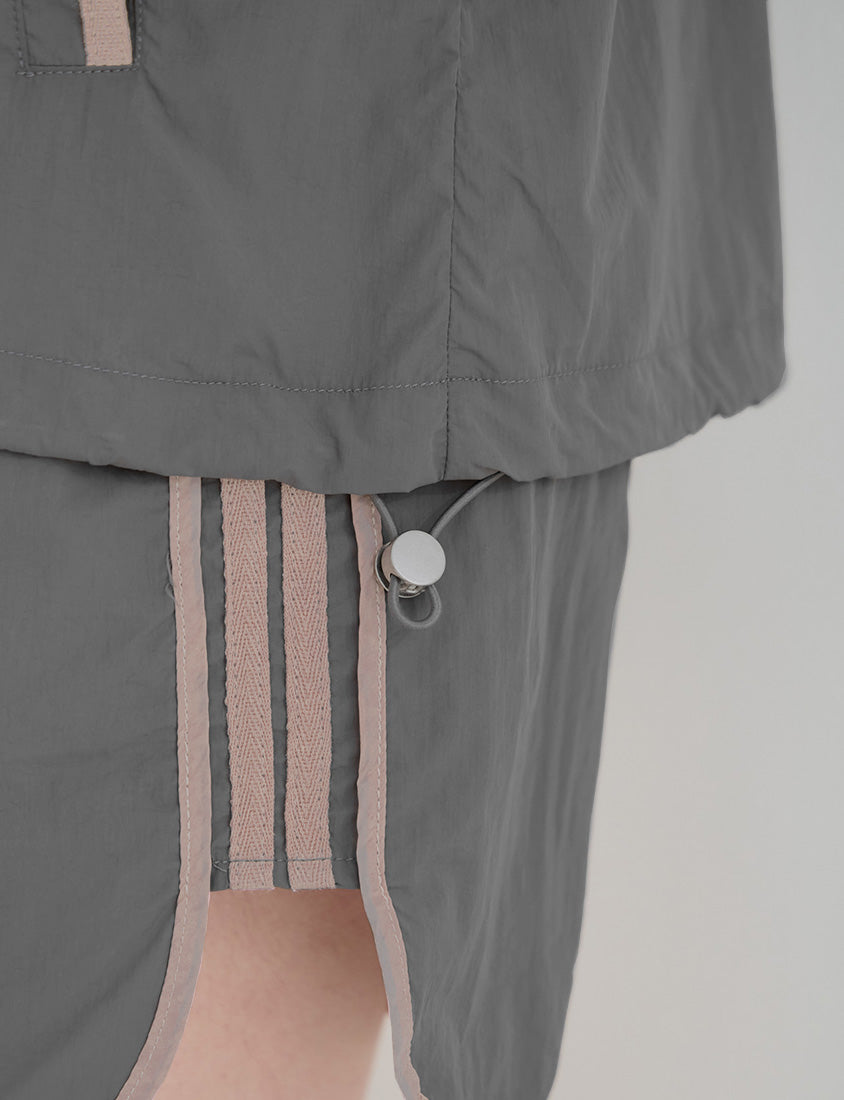 Instant Icy Cooling Contrast Plus Size Sport Shorts