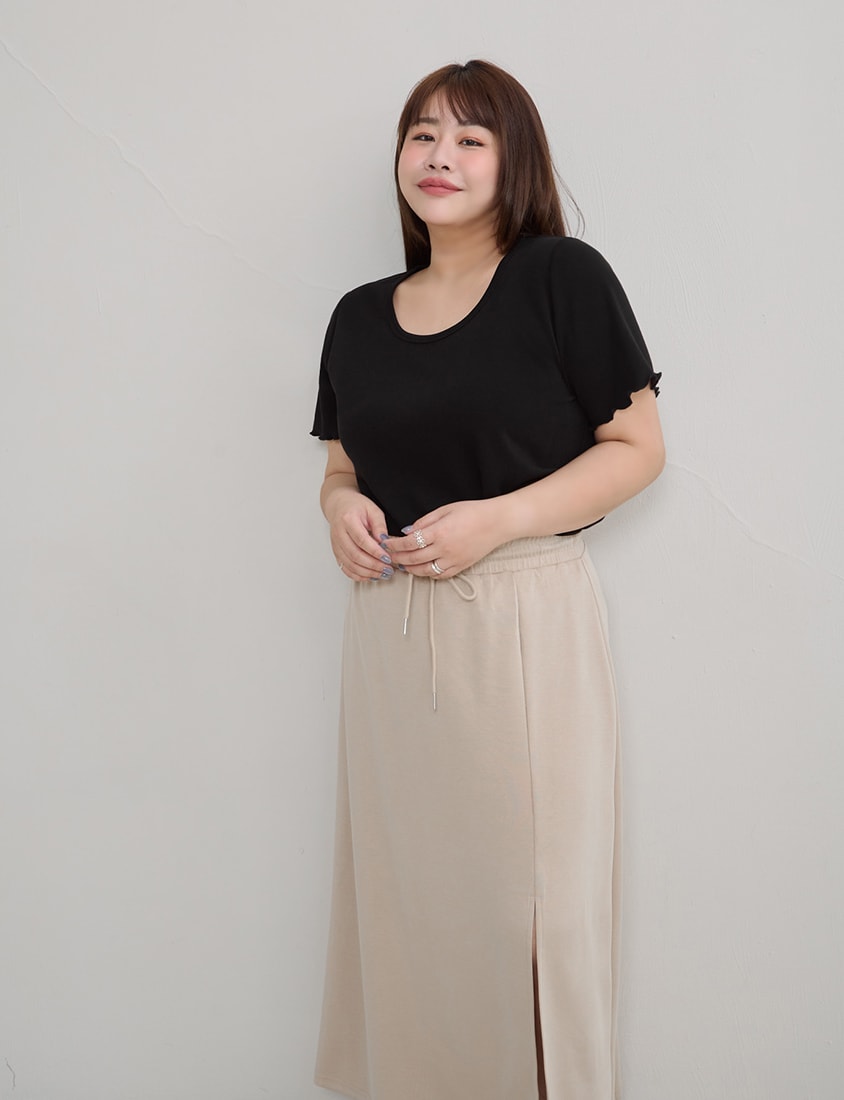Instant Cool Cloud Cotton Crewneck Plus Size Tee