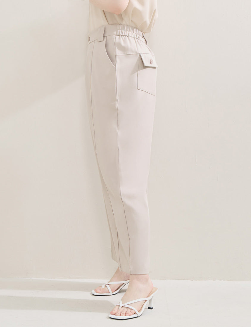 MISS. Clean Stitch Plus Size Tailored Trousers
