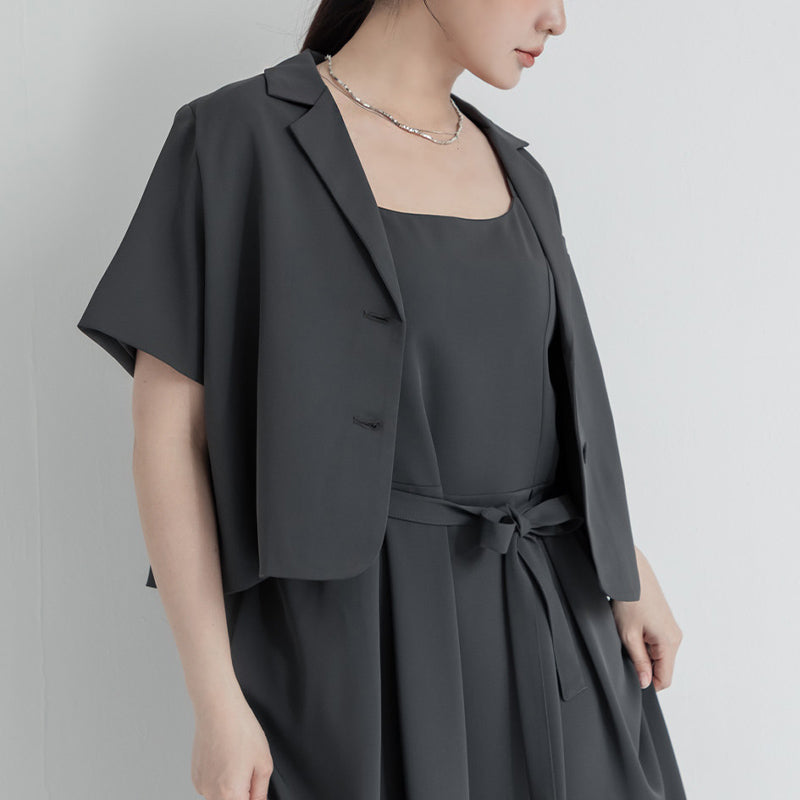 MISS. Silky Cool Refined Tailored Plus Size Blazer