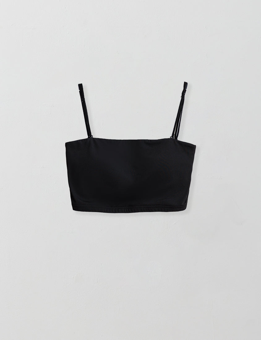 Cooling Skin-Friendly Cropped Bandeau Plus Size Bra Top