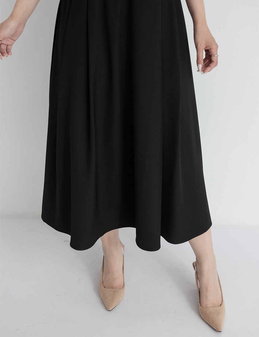 MISS. Faux Two-Piece Tailored Plus Size Maxi Dress