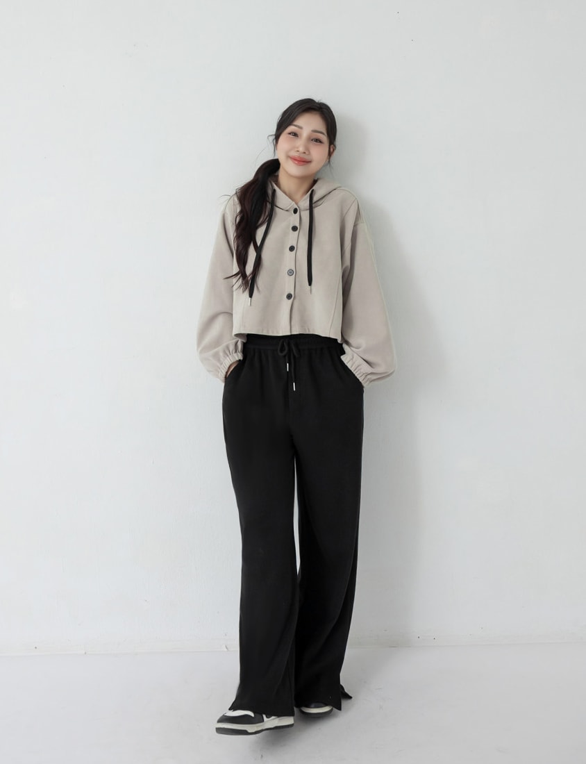 Comfy Slimming Drawstring Fine Plus Size Ribbed Pants