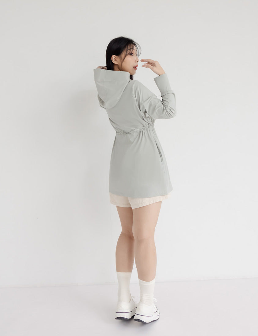 UV PRO+ Cooling Tech Sun Protection Plus Size Longline Jacket