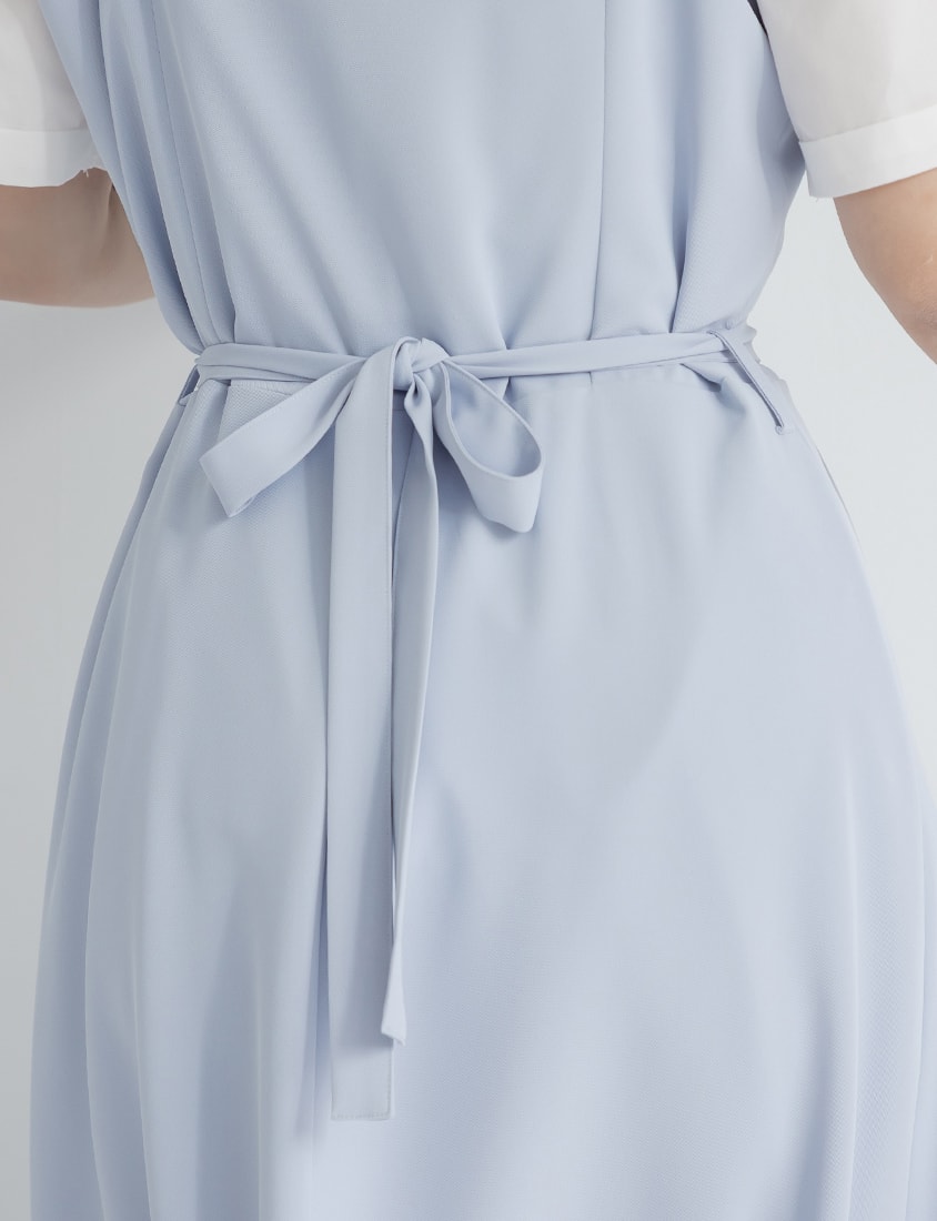 MISS. Silky Cool Refined Cami Strap Plus Size Maxi Dress (With Waist Belt)