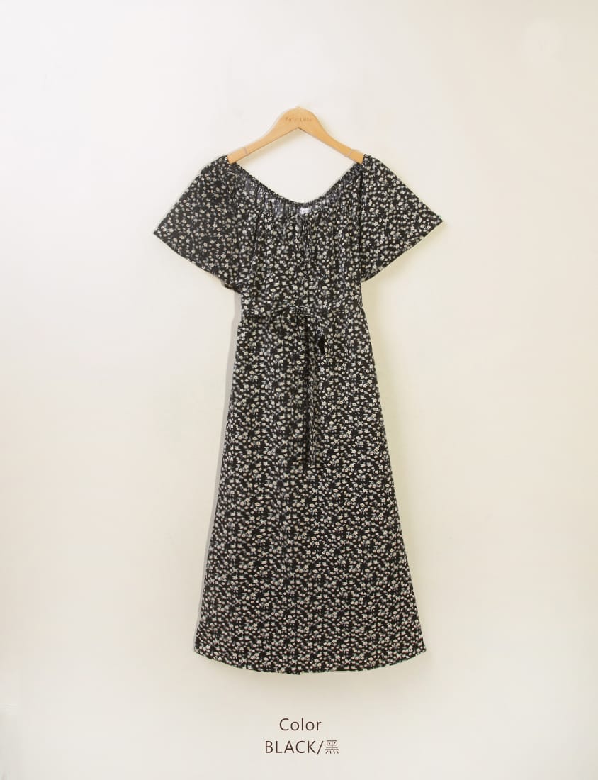 2-Way Off-Shoulder Floral Plus Size Maxi Dress (with Belt)